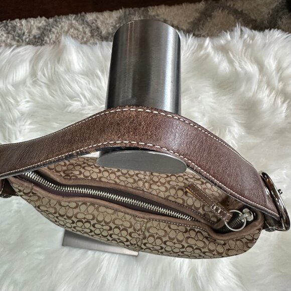 Coach Signature Soho Canvas/Leather Mini Hobo Bag - Picture 7 of 11